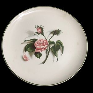 Universal Potteries Moss Rose Ovenproof Dinner Plate Ballerina Union Made in USA